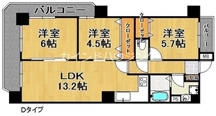 クリアクレセント住之江の物件間取画像